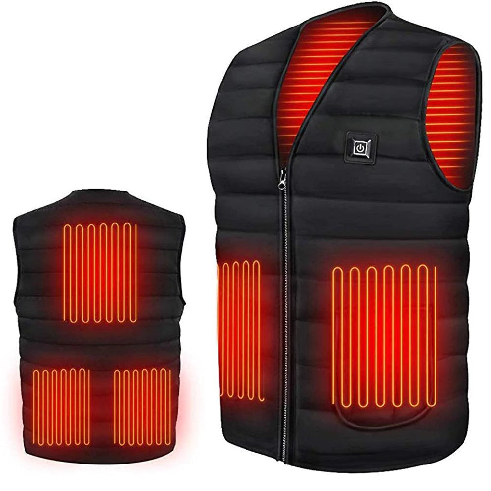 Heated Vest with Battery – Wireless Heated Body Warmer with 3 Heat Zones for Outdoor Cold Weather