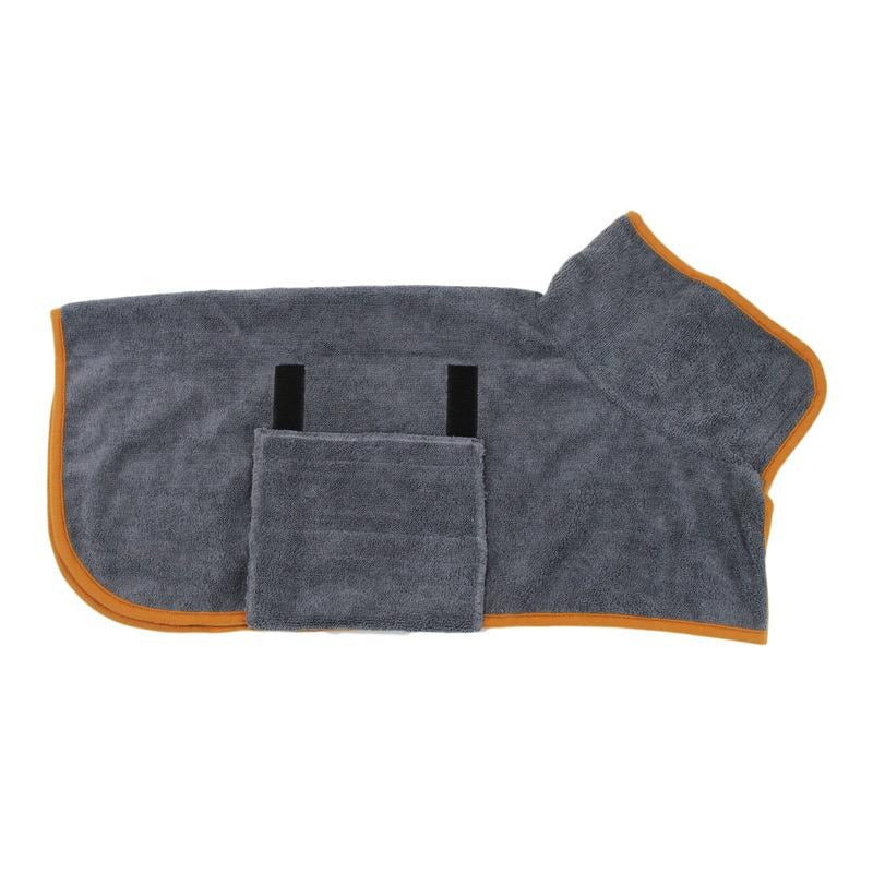 Dog Bathrobe Towel – Adjustable Absorbent Pet Bathrobe for Fast Drying & Warmth