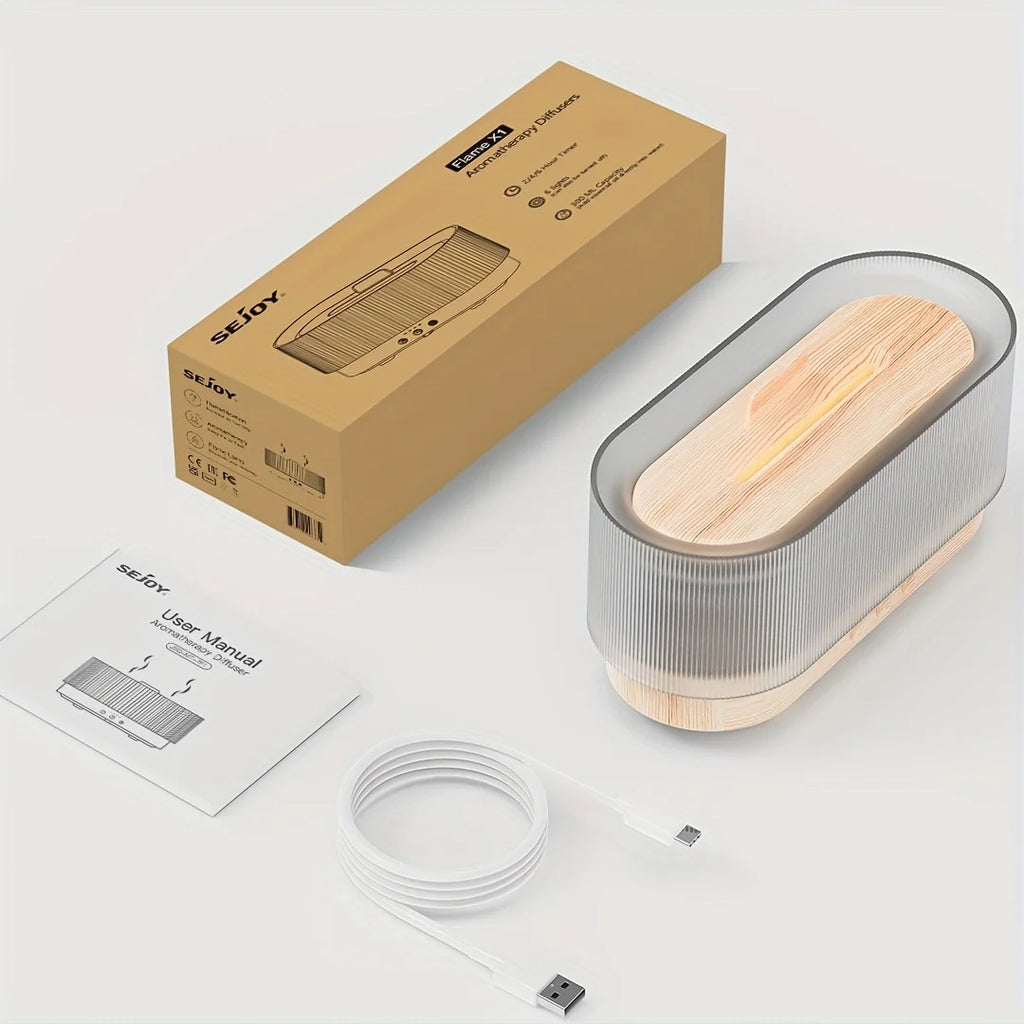 Air Flame Humidifier – Ambient Flame Diffuser for Relaxation & Sleep