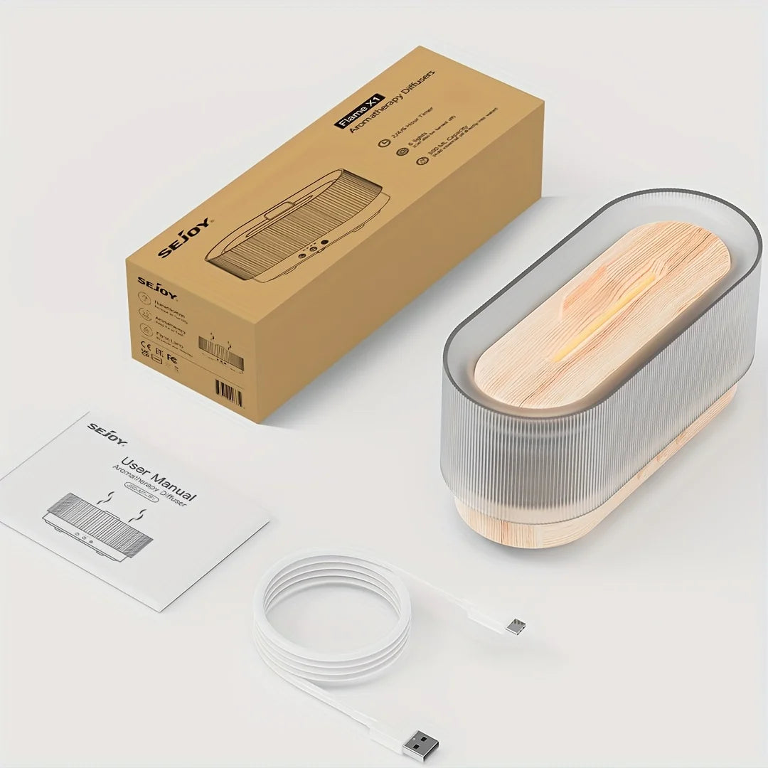 Air Flame Humidifier – Ambient Flame Diffuser for Relaxation & Sleep