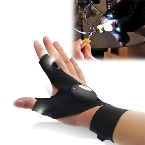 LED Flashlight Gloves – Hands-Free Light for Work, Repairs & Everyday Tasks