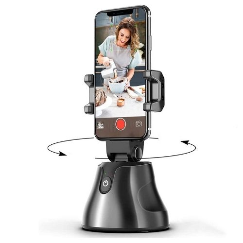 Face Tracking Phone Holder – Auto-Rotating Smart Tripod for Videos, Selfies & Content Creation