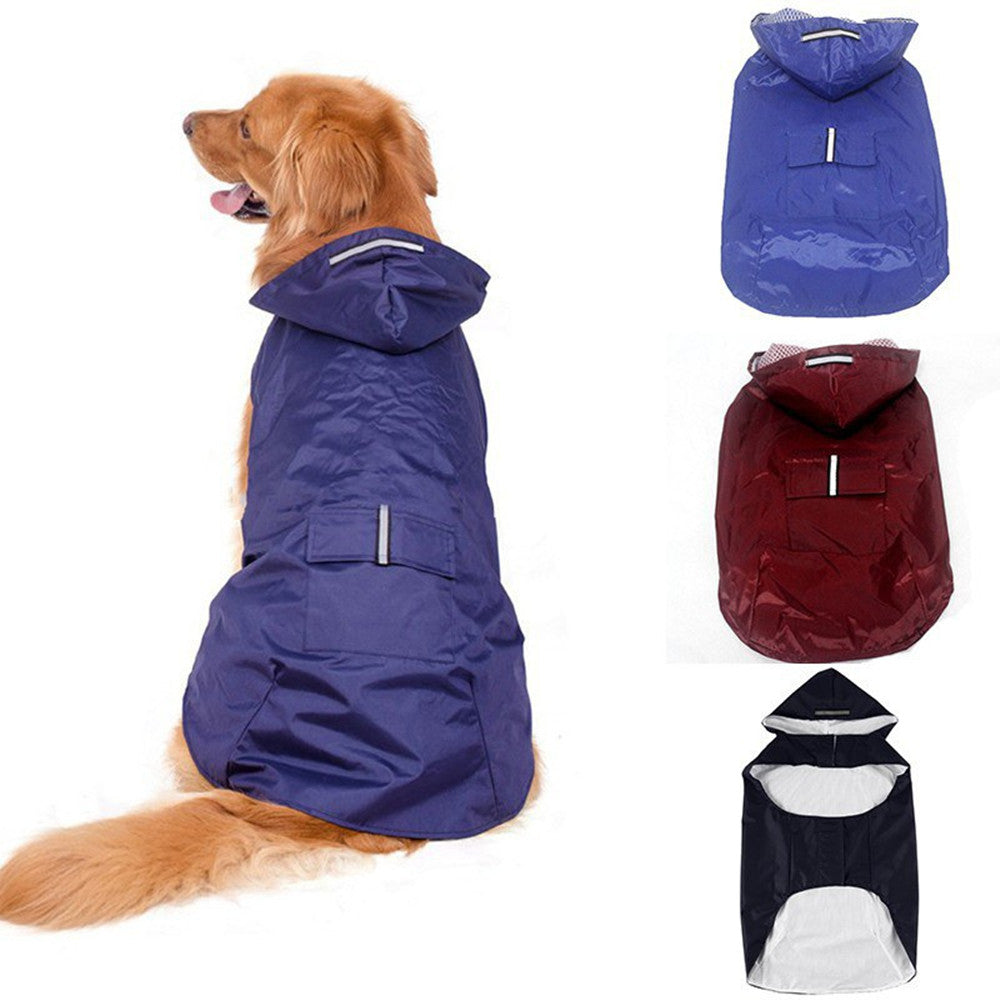 Dog Waterproof Raincoat – Lightweight Hooded Jacket for Rainy Walks