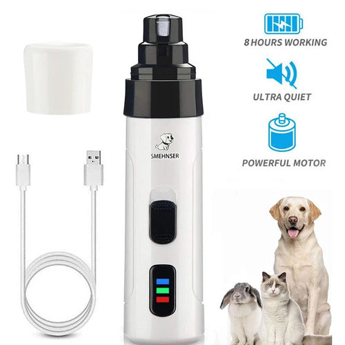 Electric Pet Nail Grinder – Quiet & Gentle Trimmer for Dogs & Cats