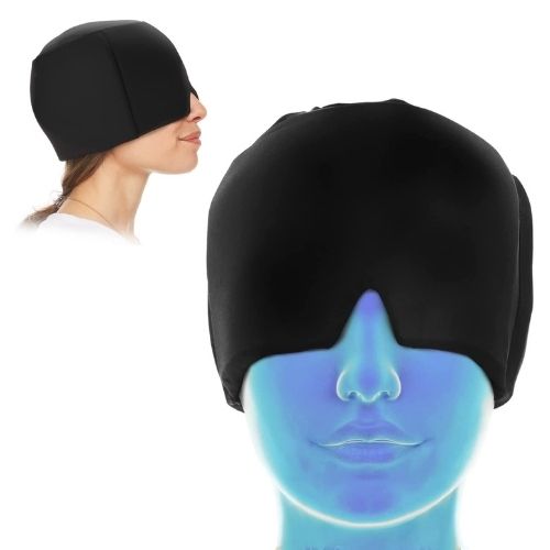 Cold Therapy Migraine Relief Cap – Cooling Head Wrap for Facial and Head Comfort