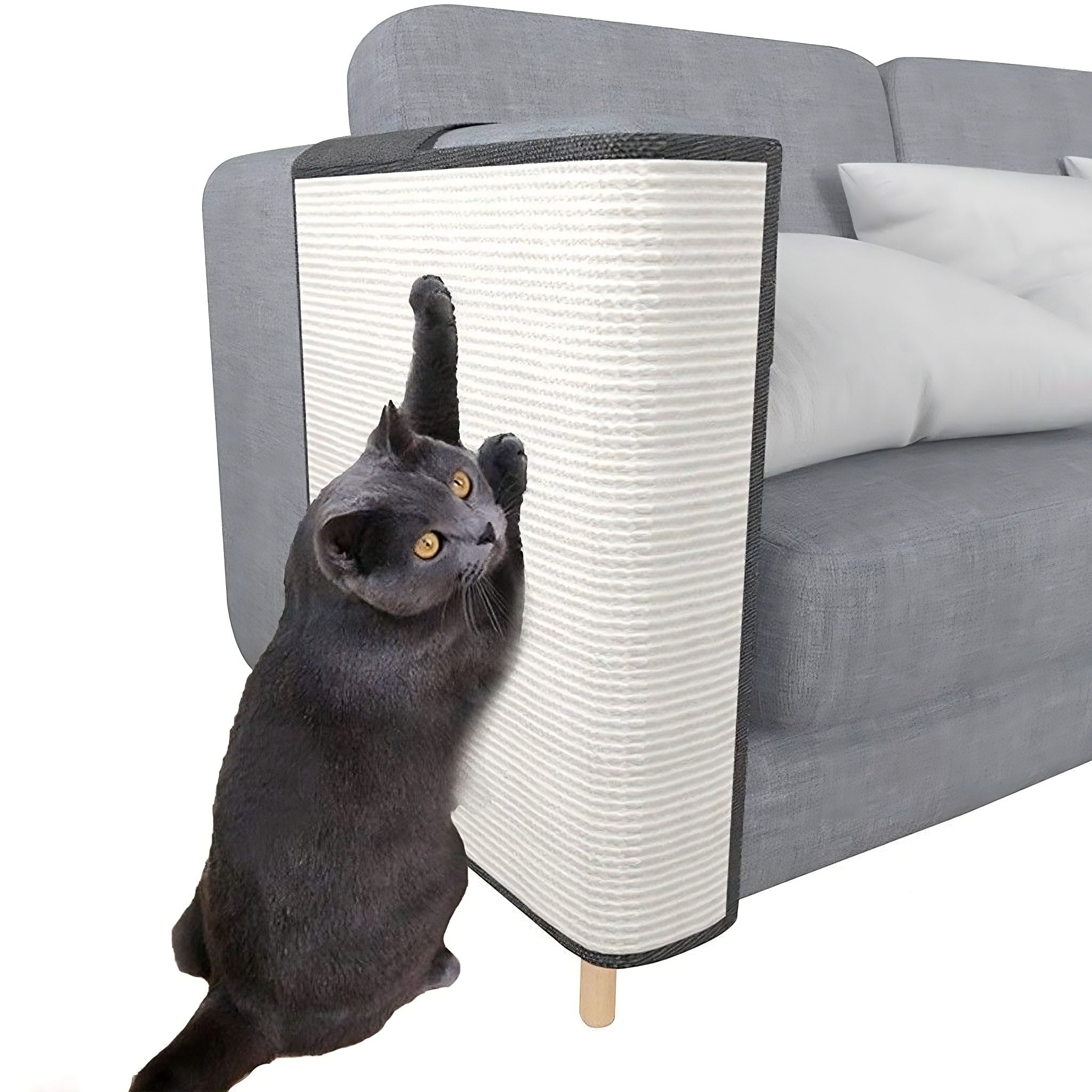 Cat Scratch Sofa Protector – Sisal Couch Arm Cover for Cats to Scratch Without Damage