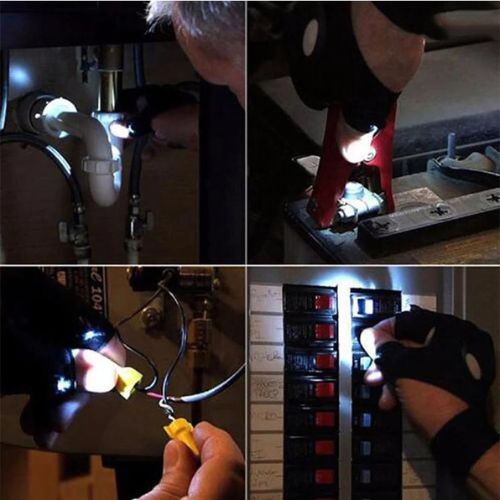 LED Flashlight Gloves – Hands-Free Light for Work, Repairs & Everyday Tasks