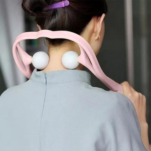 Dual Pressure Point Neck & Shoulder Massager – Trigger Point Relief Tool for Muscle Tension, Stiff Neck & Headaches