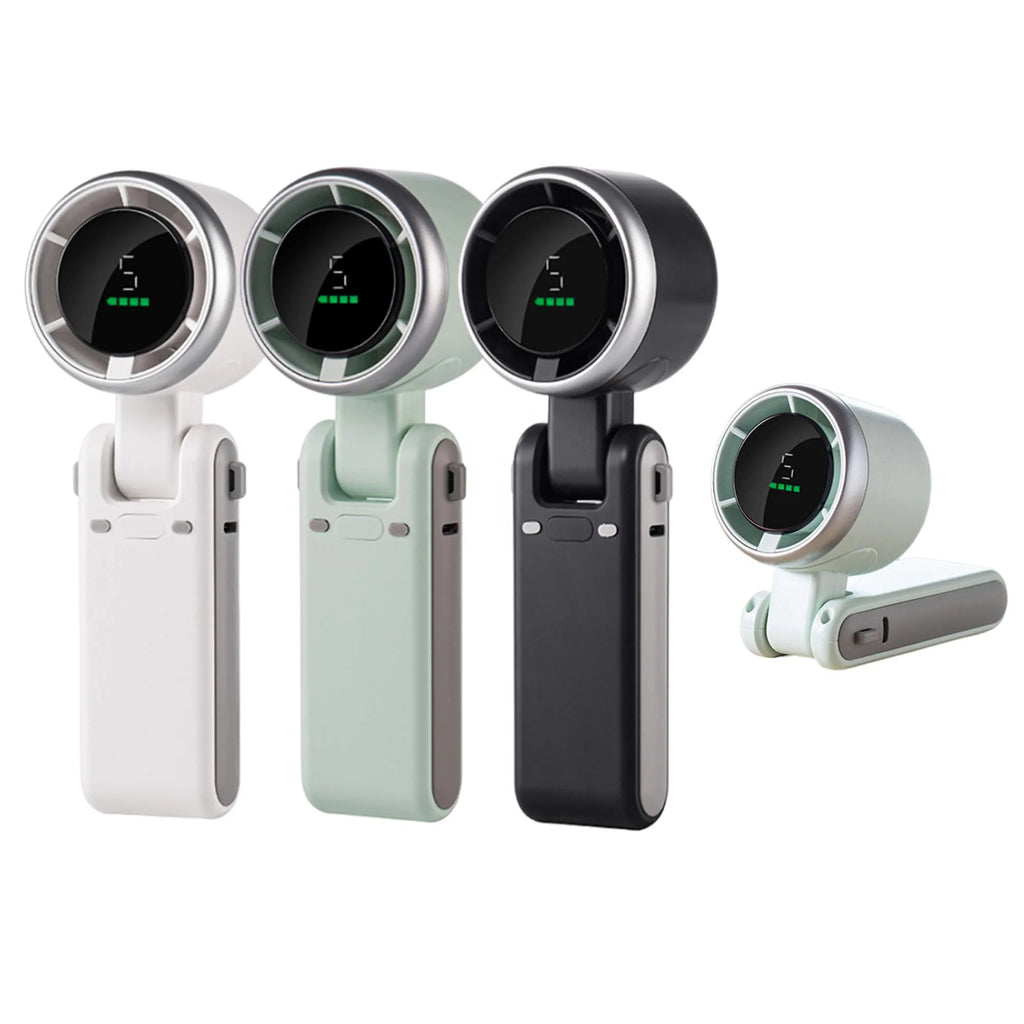 Handheld Turbo Fan – High-Speed Portable Fan with 5 Adjustable Speeds