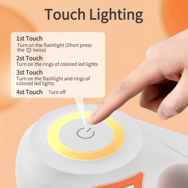 Automatic Retractable Dog Leash with LED Light – Tangle-Free Night Walking Dog Leash