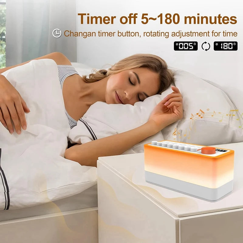 Ambient Sound Machine with Night Light – Sleep & Relaxation Sound Device  Why this works: