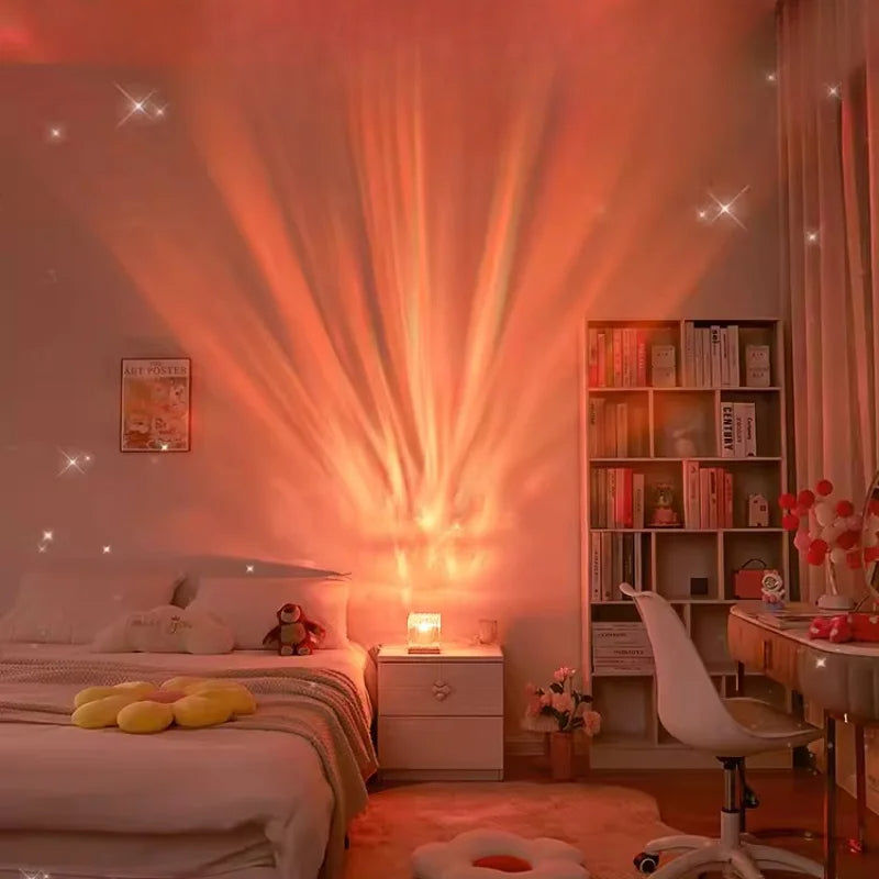 Water Ripple Ambient Night Light – Calming Mood Lamp for Evening Spaces