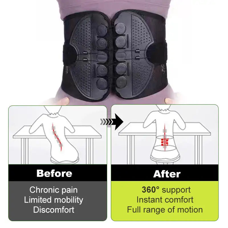 Adjustable Lumbar Support Belt – Waist Brace for Daily Back Support