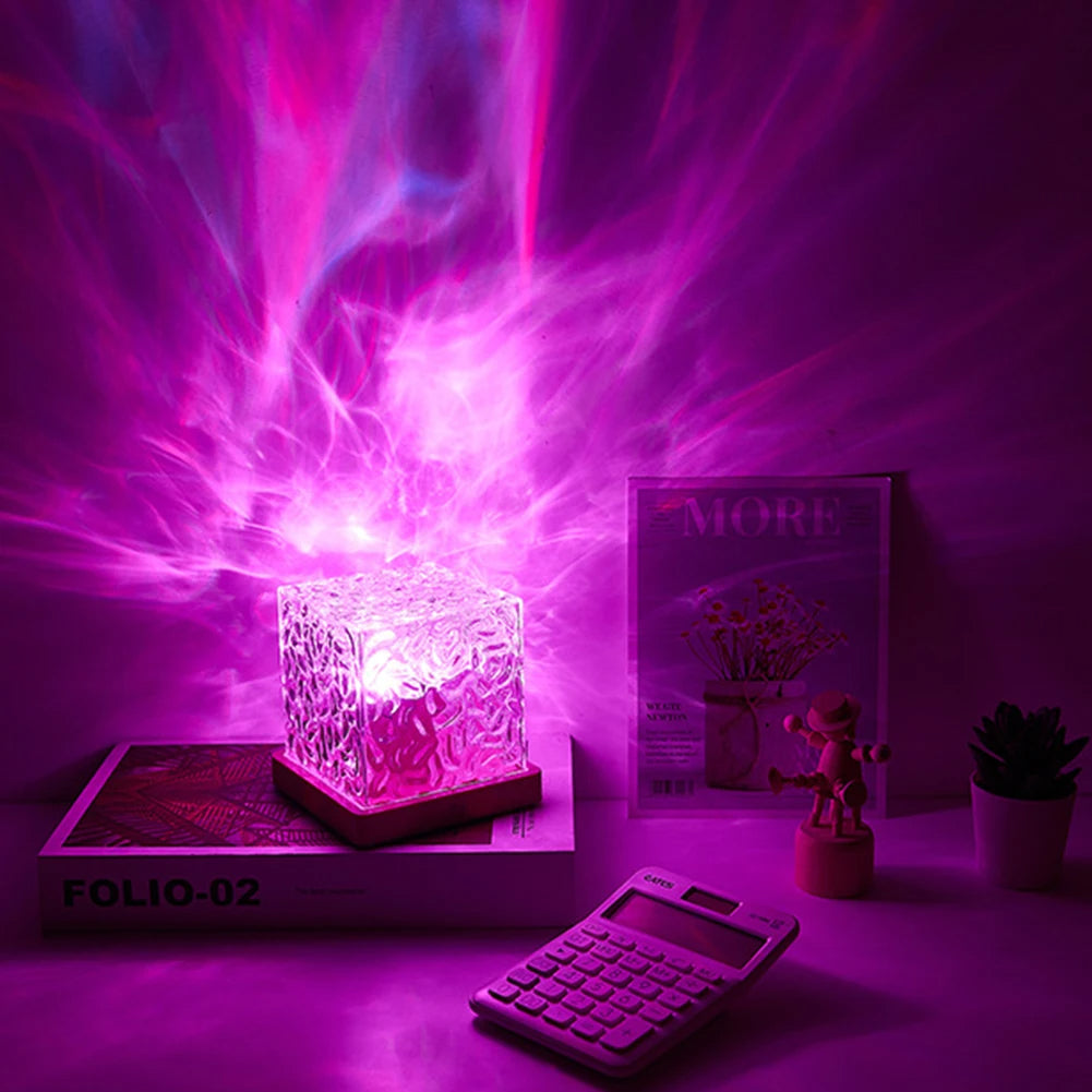 Water Ripple Ambient Night Light – Calming Mood Lamp for Evening Spaces