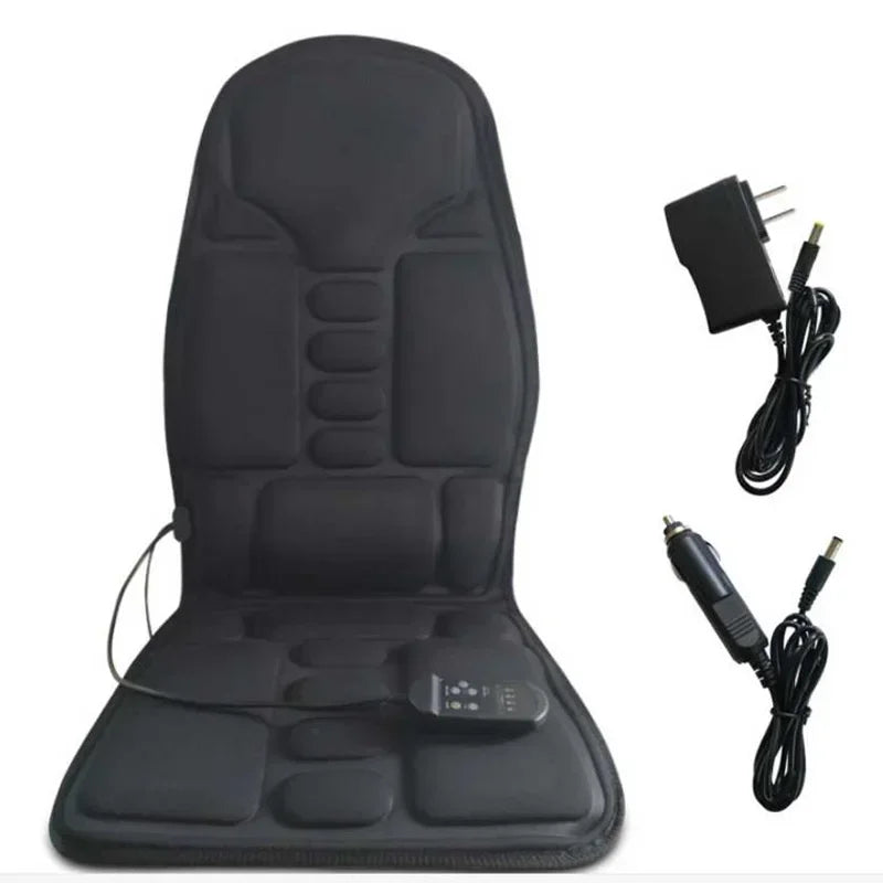 Heated Vibrating Massage Chair Pad – Full Body Seat Cushion for Back, Neck & Stress Relief
