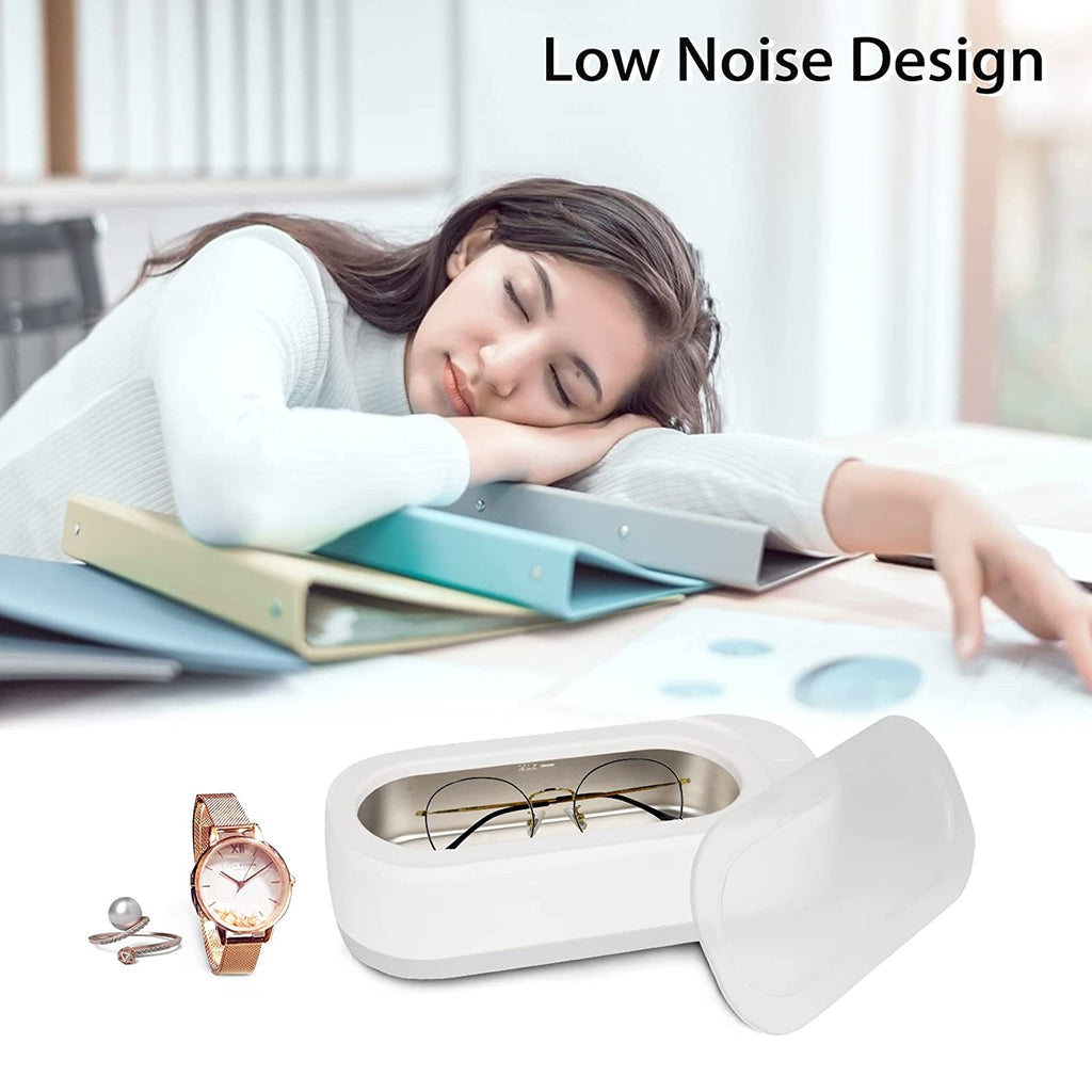 Ultrasonic Jewelry Cleaner Machine – Compact Deep Cleaning Device for Glasses, Rings & Small Items