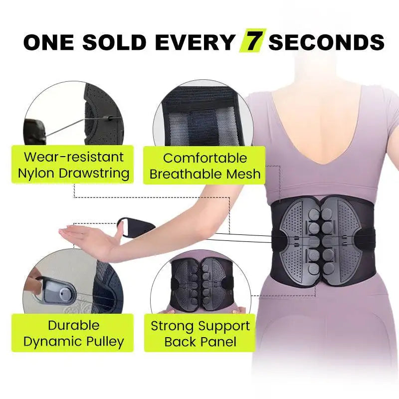 Adjustable Lumbar Support Belt – Waist Brace for Daily Back Support
