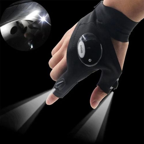 LED Flashlight Gloves – Hands-Free Light for Work, Repairs & Everyday Tasks