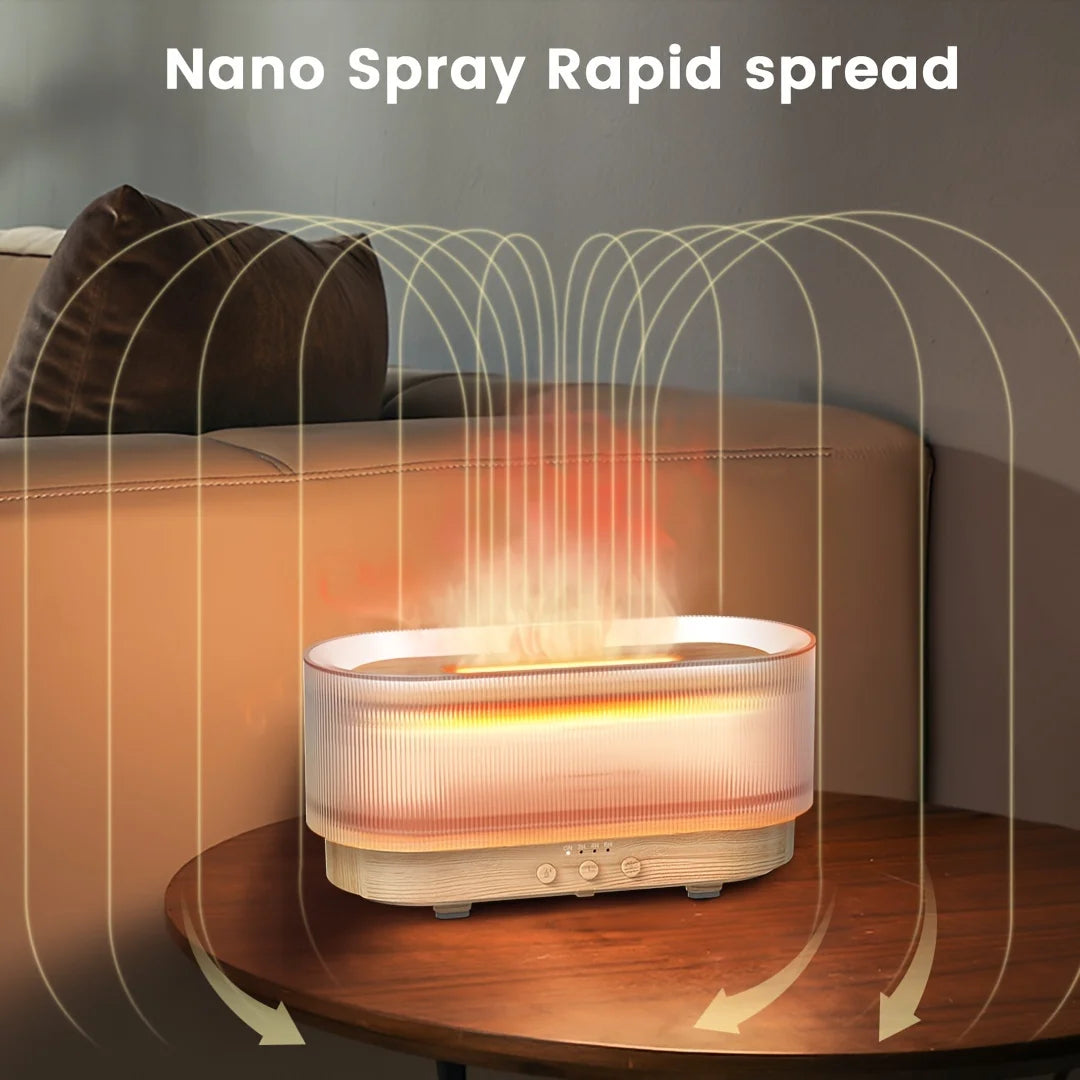 Air Flame Humidifier – Ambient Flame Diffuser for Relaxation & Sleep