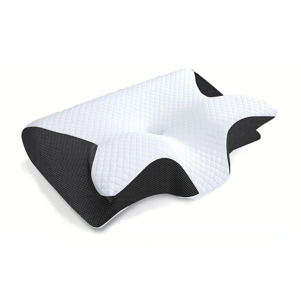 Ergonomic Memory Foam Cervical Pillow – Cooling Orthopedic Neck Support for Back & Side Sleepers