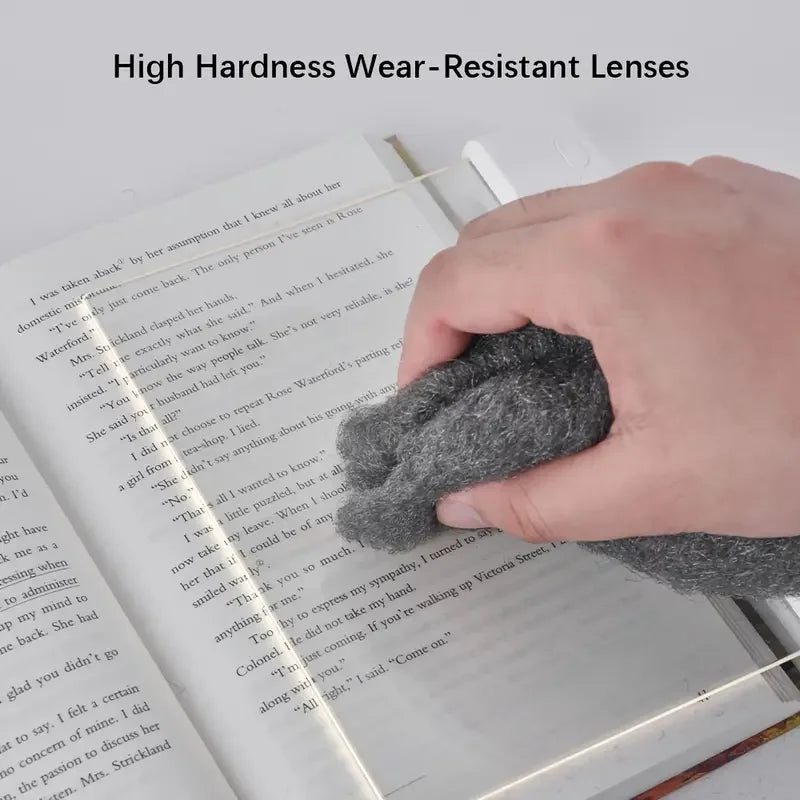 LED Book Light for Reading – Rechargeable Flat Panel Reading Light with Eye-Care Glow