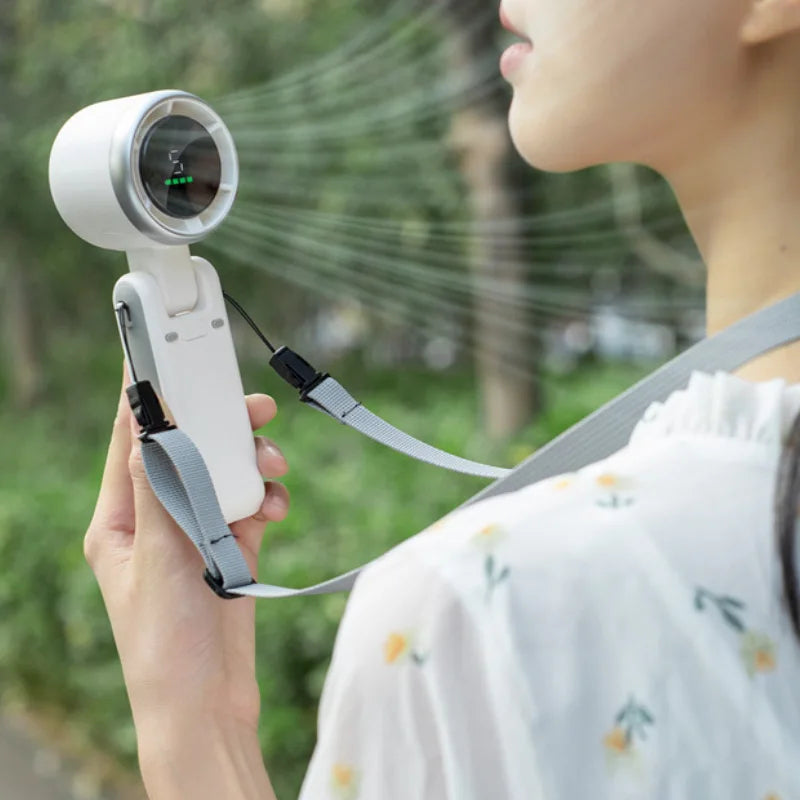 Handheld Turbo Fan – High-Speed Portable Fan with 5 Adjustable Speeds