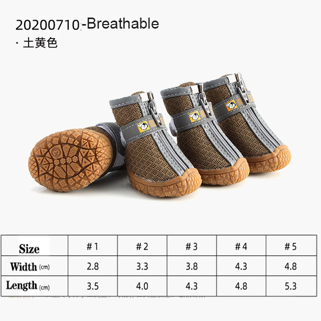 Dog Shoes for Hot Pavement – Breathable Non-Slip Dog Boots for Paw Protection
